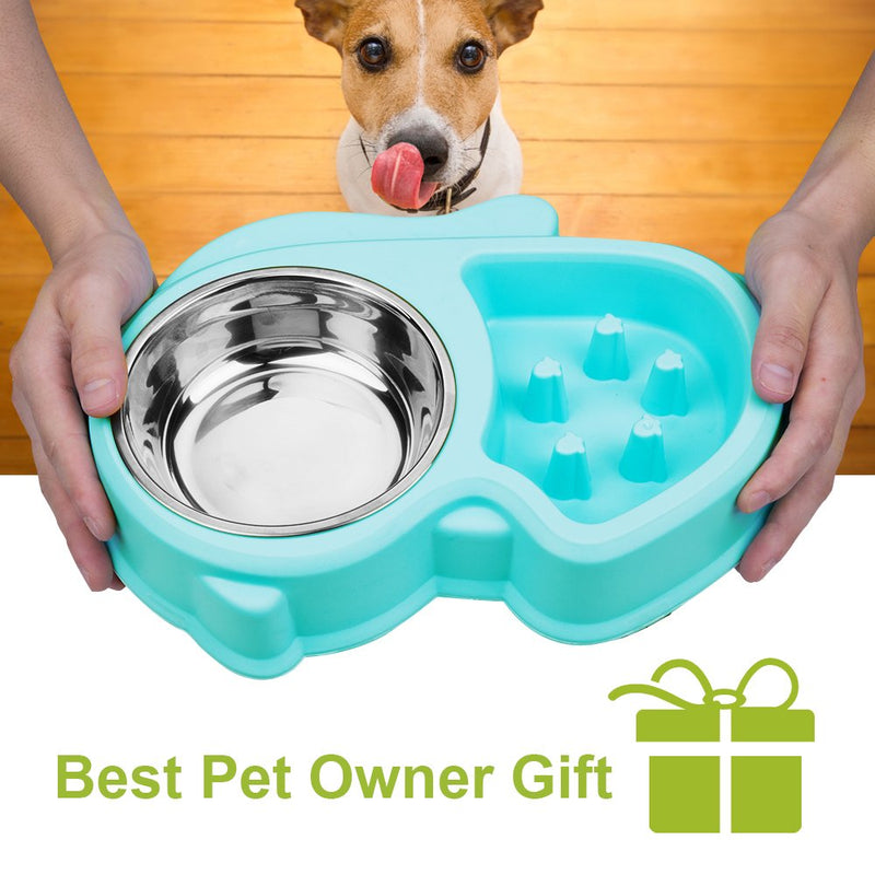 [Australia] - Ordermore Slow Feeder Bowl for Small Dogs & Cats Blue 