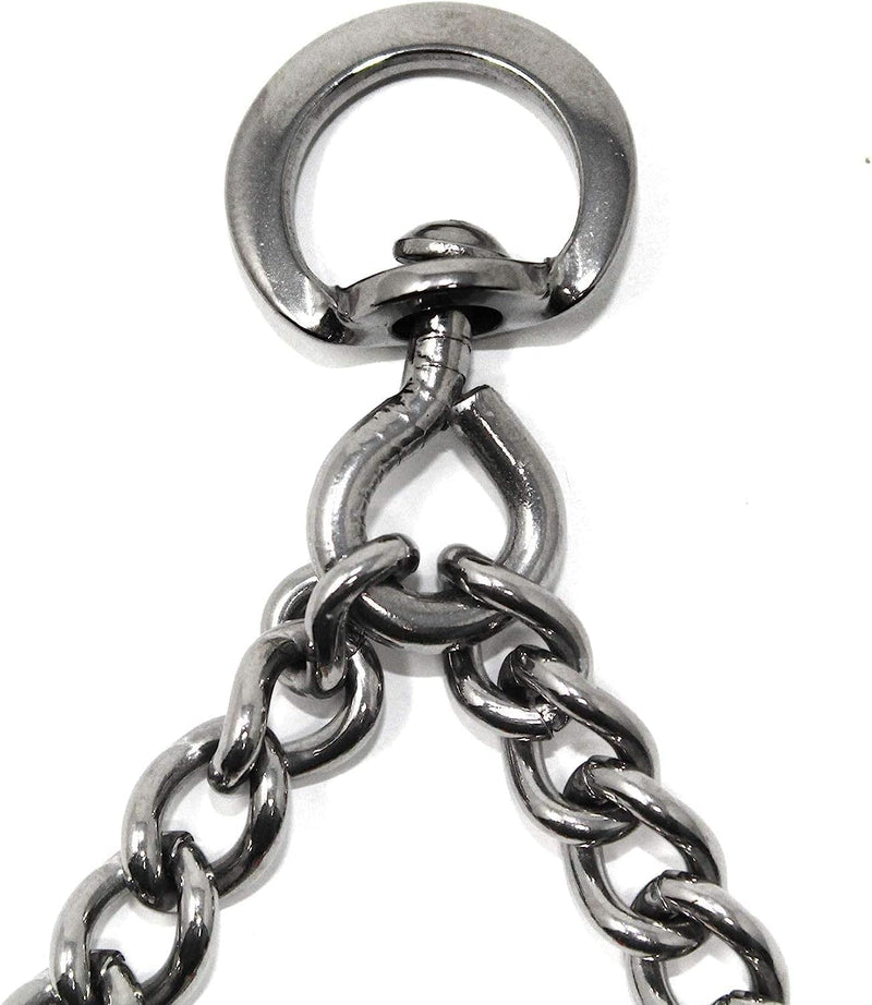 Herm Sprenger Ultra-Plus Prong Swivel Ring Stainless Steel Micro Training Dog Collar | Assembly Chain Training Collar for Smaller Dogs | Made in Germany - (1.5 mm, (Neck Size Upto 9.5")) 13in (32cm) x 1.5mm - PawsPlanet Australia