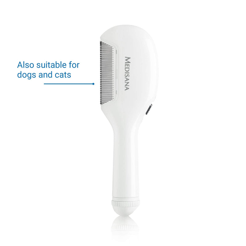 medisana LC 860 electric lice comb, comb against head lice and nits, nits comb, suitable for dogs and cats Without LED-Light - PawsPlanet Australia