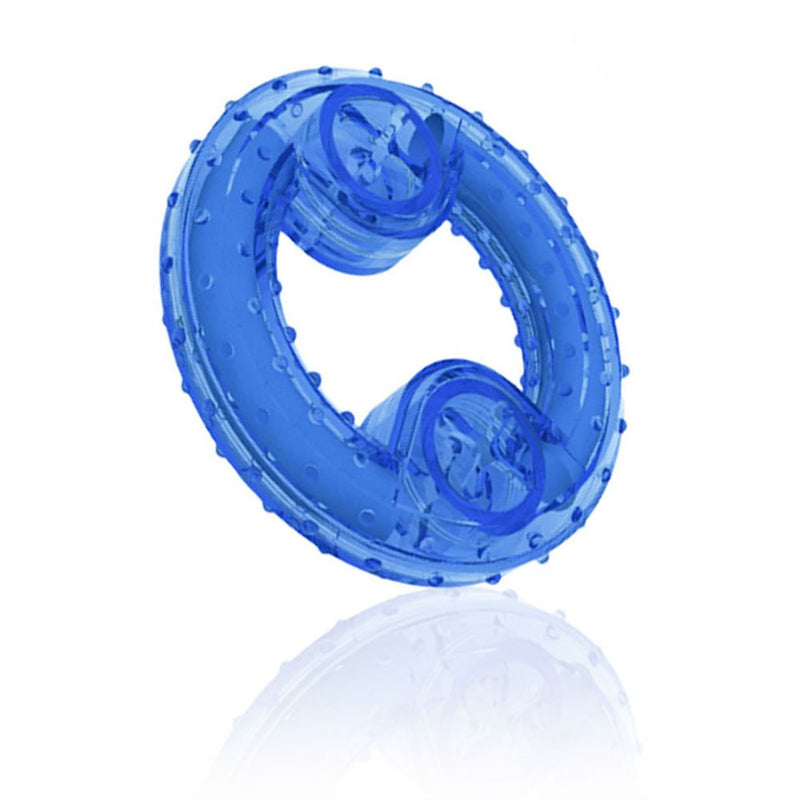 Cisixin Pet Dog Chew Toy Arctic Freeze Fetch Food Cooling Ring Teether For Puppy Cat Pet (Blue) - PawsPlanet Australia