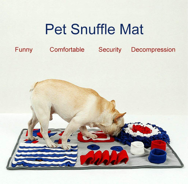 Vehipa Snuffle Mat,Feeding Mat for Small Large Dogs,Pet Puzzle Toys Durable Interactive Encourages Natural Foraging Skills - PawsPlanet Australia