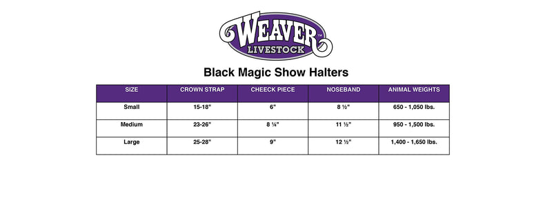 Weaver Leather Magic Show Halter Medium Black - PawsPlanet Australia