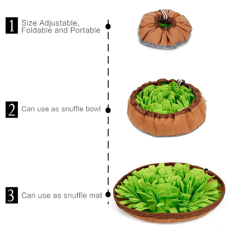 inRobert Snuffle Mat for Dogs, Dog Snuffle Mat for Puppies Feeding Mats for Dogs Interactive Toys Hand Woven Soft Pet Nose Smell Puzzles Bowl Snuffle Blanket Dog Puzzle Toys - PawsPlanet Australia