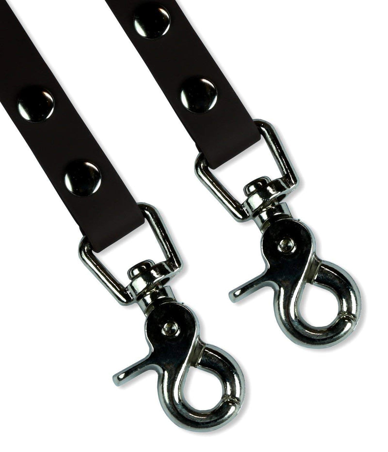 SNOOT 10m towing leash, dog leash, 2 carabiners & D-ring, black, very stable, dirt and water repellent - PawsPlanet Australia