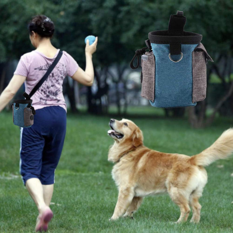 NALCY Dog Training Bag, Dog Treat Bag, Portable Puppy Treat Bag with Poop Bag Dispenser Adjustable Portable Outdoor Pouch - PawsPlanet Australia