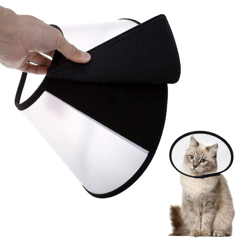 Adjustable Pet Cone Protective Collar Comfy Pet Cone Collar Plastic Elizabethan Neck Collar for Dogs and Cats - PawsPlanet Australia