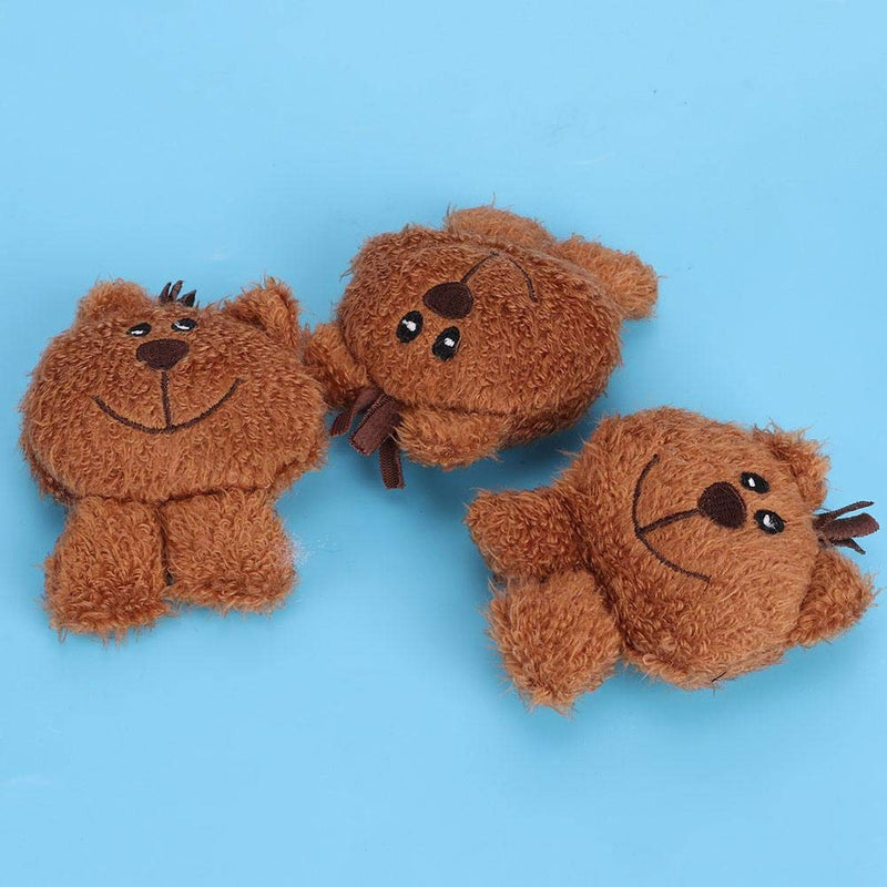 3Pcs Catnip Plush Toy Little Bear Shape Cat Chew Toys Interactive Pet Catnip Teeth Cleaning Toys Christmas Toy Gift for Indoor Cats Kitten - PawsPlanet Australia