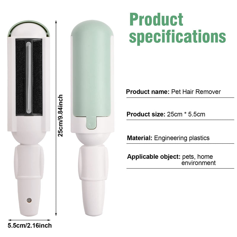 Pet hair remover brush for lint remover, reusable lint roller, pet hair remover, quick and easy removal of dog hair, cat hair for clothing, bedding, sofa (white). - PawsPlanet Australia