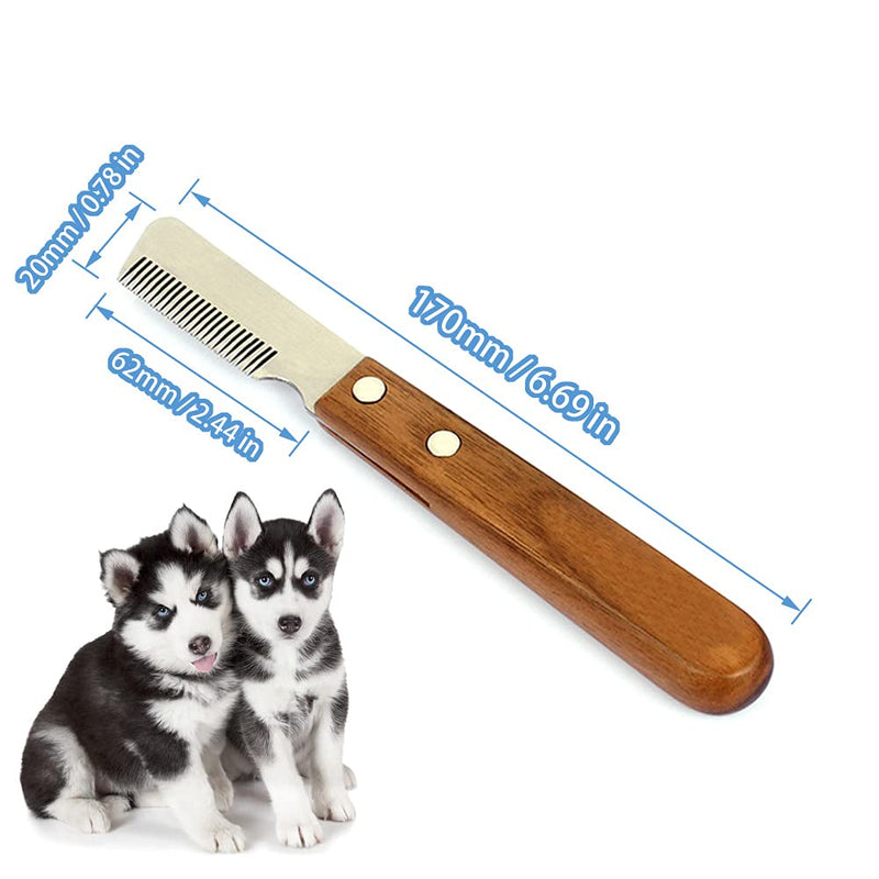 Pet Stripping Knife, Grooming Stripping Knife, Pet Grooming Knife, Dog Stripping Knife, Professional Dog Stripping Tool, Hand Pet Stripping Knife, Puppy Grooming Stripping Knife, Right Hand - PawsPlanet Australia