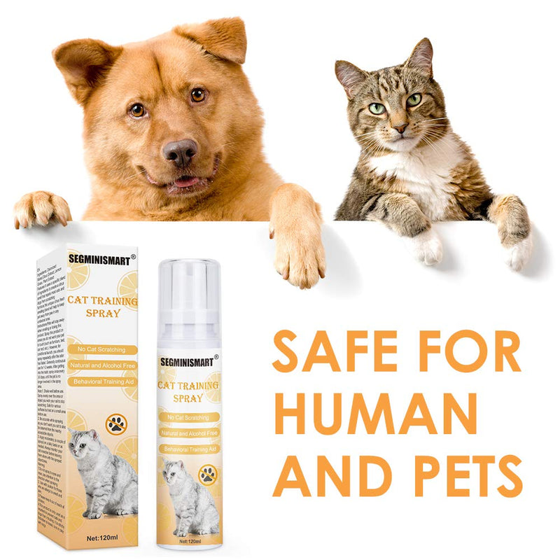 SEGMINISMART Cat Scratch Deterrent Spray, Cat Training Spray, Cat Scratching Training Spray, Suitable for Plants, Furniture, Floors - PawsPlanet Australia