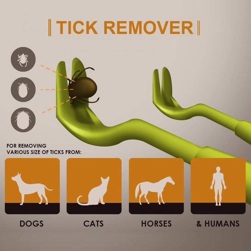 NatureAqua Tick Remover, Tick Removal Tools for Dogs Cats and Humans | Removes Entire Head & Body | Pain-Free Tic Remover | 100% Chemical-Free Tick Hook | Pack of 3 - PawsPlanet Australia