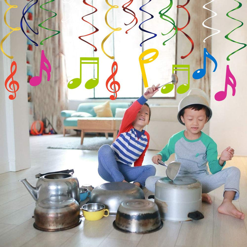 CC HOME Music Hanging Swirl Decoration Music Ceiling Streamer Decoration for Kids Boys Girls Birthday Party,Baby Shower (30Pack) - PawsPlanet Australia