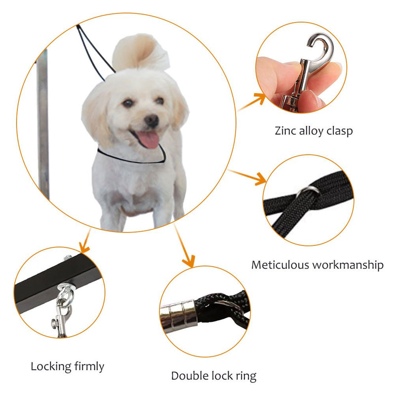 [Australia] - Fdit Dog Grooming Restraint Dog Pet Noose Loop Animal Cat Lock Clip Rope Harness Grooming Table Arm Bath(S) Small 
