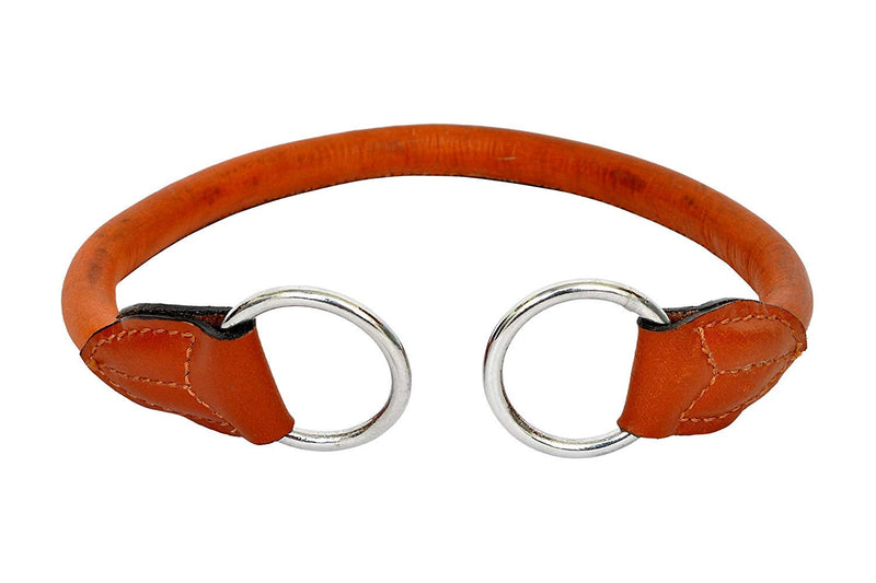 Wonder Wish Brown Padded Leather Dog Choke Collar for Small,Medium and Large Breed Dogs(Large) - PawsPlanet Australia