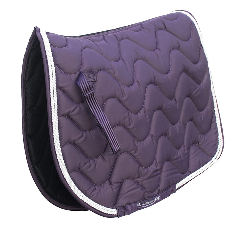 Rhinegold Wave Saddle Pad-Full-Plum - PawsPlanet Australia