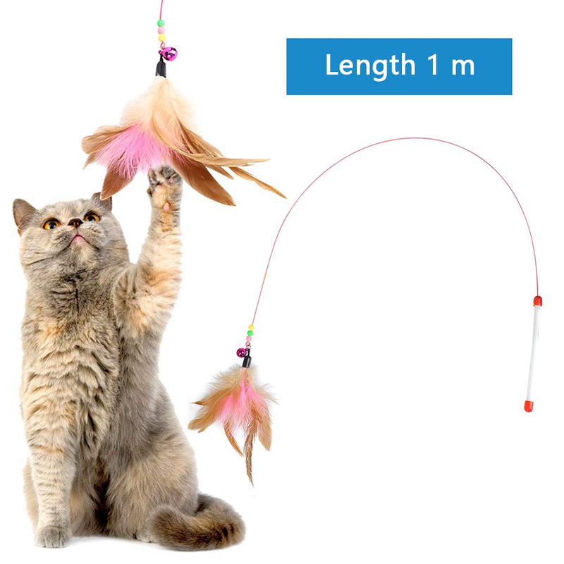 BUYGOO 20 Pack Cat Interactive Toy Set Funny Cat Toys Kitten Toys for Indoor Cat - Cat Mouse toys, Kitten Ball Toy, Cat Fish Toy, Kitten Feather Teaser Wand Toy, Cat Bell Toys, Cat Catnip Toy 20Pcs - PawsPlanet Australia