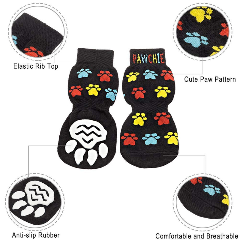 PAWCHIE Anti-Slip Dog Socks for Hardwood Floors, Pet Paw Protection for Injured Paw, Indoor Wear S - PawsPlanet Australia