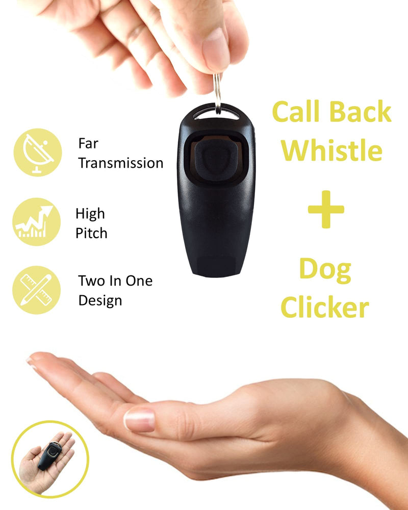 TODREMOU Dog Whistle Rütter Recall Dog Whistles High Frequency Dog Whistles Whistle Dog Dog Whistle Whistle Clicker Dog Clicker Set Clicker Dog Training Clicker Training for Dogs... (black 2 pieces) black 2 pieces - PawsPlanet Australia