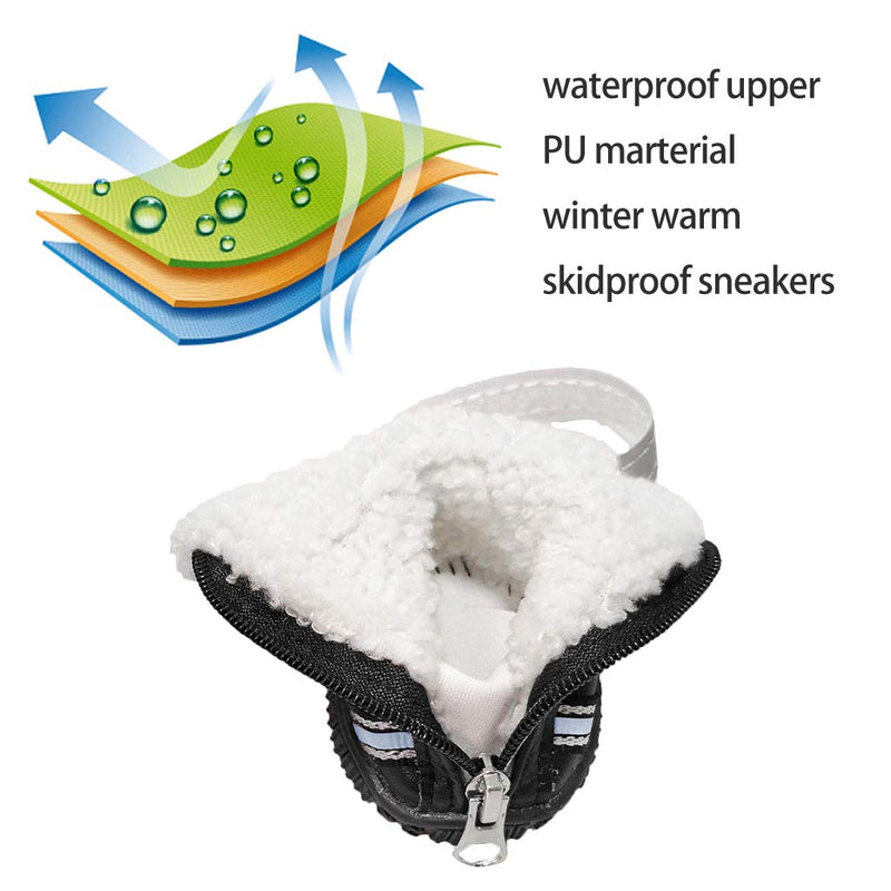 [Australia] - Hony Dog Boots Dog Shoes Paw Protector Pet Shoes Anti-Slip Waterproof Winter Warm 