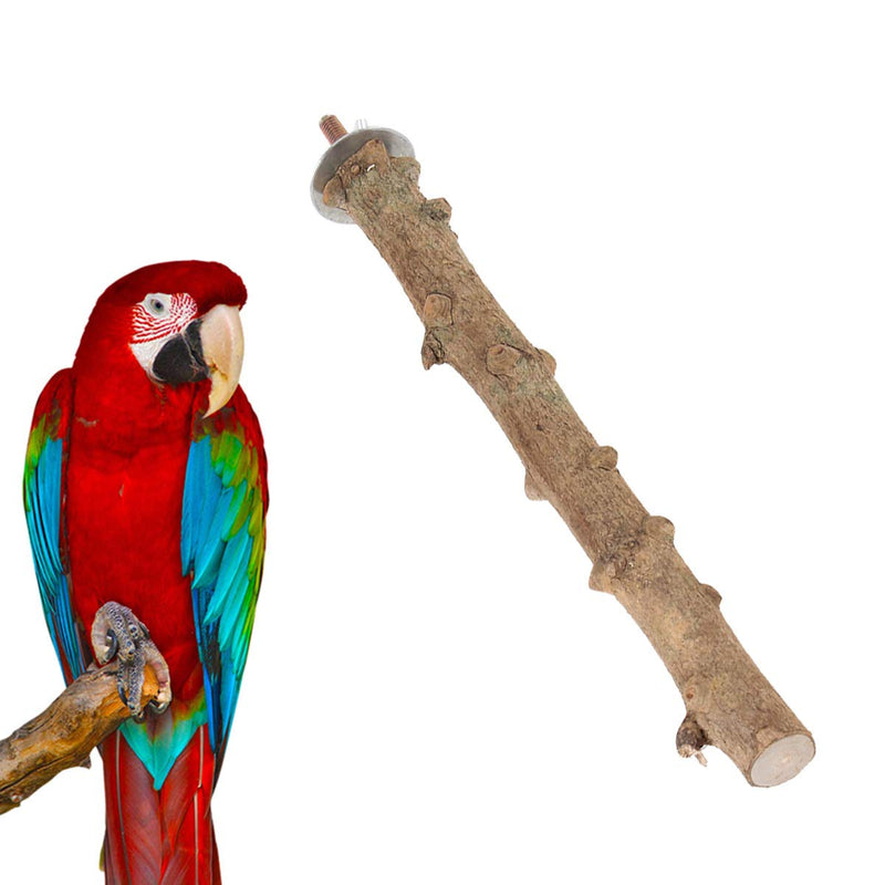 POPETPOP 3Pack Natural Wood Bird Perch-Parrot Wood Rough Perches Paw Grinding Stick, Bird Stand Toy for Budgie Parakeet Cockatiel Conure Lovebird Finch Platform - PawsPlanet Australia