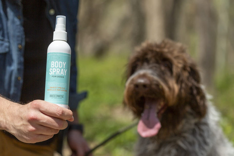 Breedwise Deodorizing Sweet Pea & Vanilla Dog Coat and Body Spray Pet Perfume and Deodorant 8 fl oz - PawsPlanet Australia