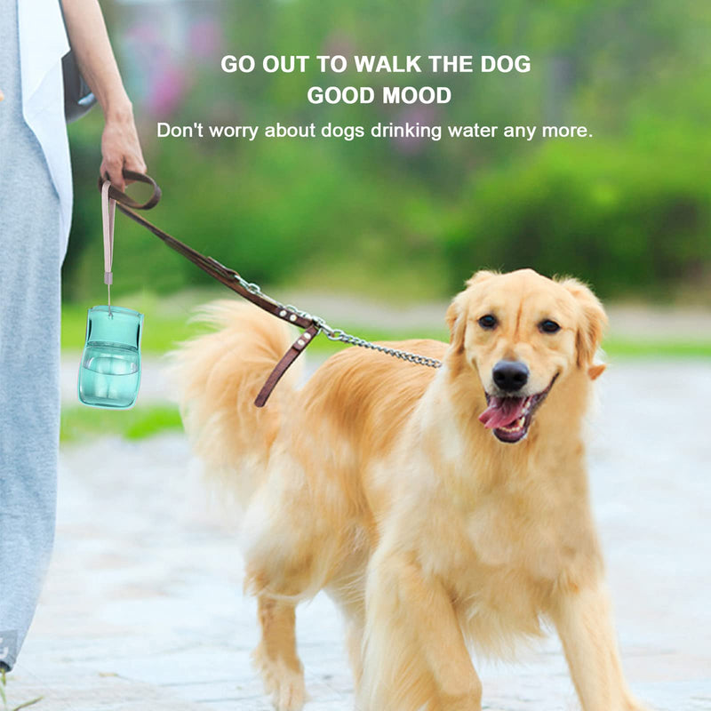 Portable Dog Water Bottle Dispenser - 12oz Foldable Water Dispenser for Dogs Leak Proof Lightweight Dog Travel Water Bottle Pet Summer Accessories for Outdoor Walking Hiking Traveling - PawsPlanet Australia