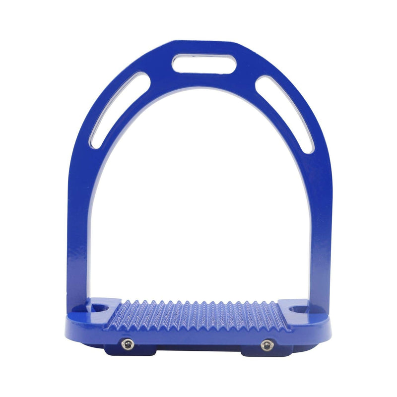 AK Aluminum Light Weight Horse Riding Equestrian Stirrups with Coated Colors (4.75 INCHES, Blue) 4.75 INCHES - PawsPlanet Australia