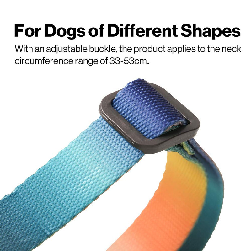 pidan Dog Collar Puppy Collar Adjustable Collar with Quick Release Buckle Soft Comfortable Water Resistant for Small and Medium Dogs (Blue-Green Gradient) Blue-green gradient - PawsPlanet Australia