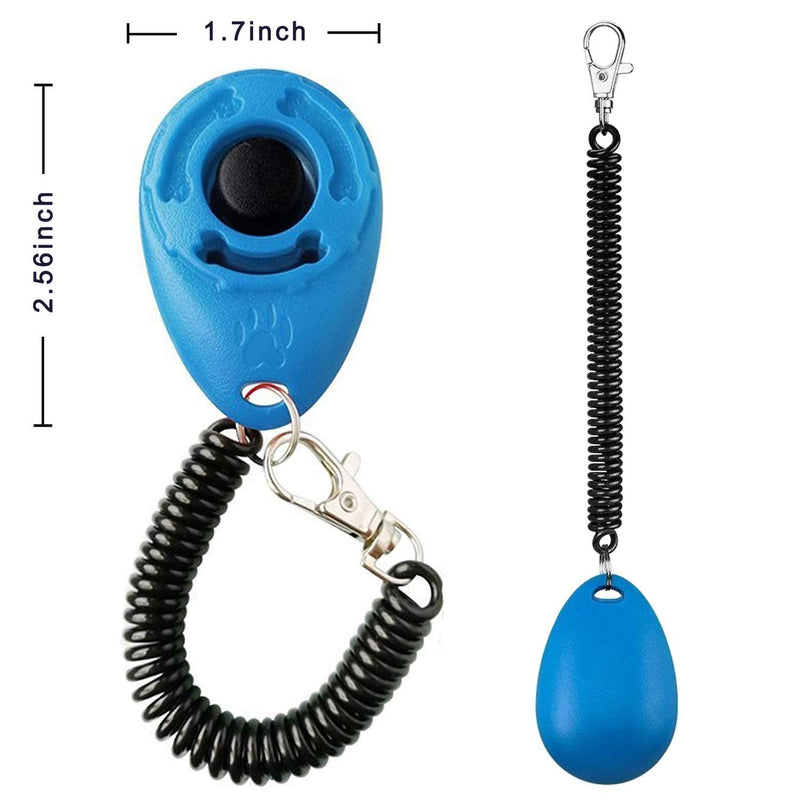 DSSPORT 2 Pack Dog Training Clicker with Wrist Strap, Effective Training Tools for Puppy or Cat (Black and Blue) - PawsPlanet Australia