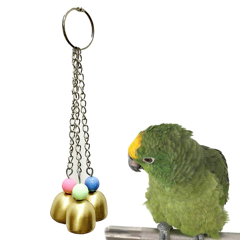 5 Pcs Bird Perches Cage Toys Hanging Bell Swing Chewing Toys Wooden Ladder Hammock for Small and Medium Parrot Birds, Cockatiels, Conures, Macaws, Finches - PawsPlanet Australia