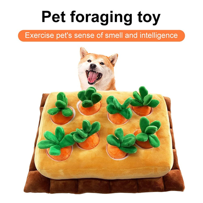 SLuB Carrot Snuff Pads for Pets Plush Pet Toys For Foraging and Sniffing Training for Dogs Increase Interactive Games with Dogs to Eliminate Boredom and Release Stress (Classic style) Classic style - PawsPlanet Australia