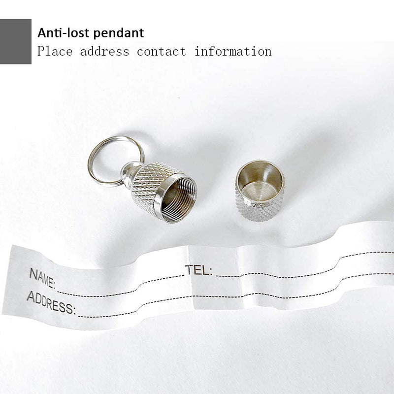 SENDILI 5/10 Pack Mini Anti Lost Dog Cat ID Tag - Stainless Steel Pets Address Name Label Barrel Tube Collar Pets Puppy ID Tube Anti Lost ID Tag * 10 - PawsPlanet Australia