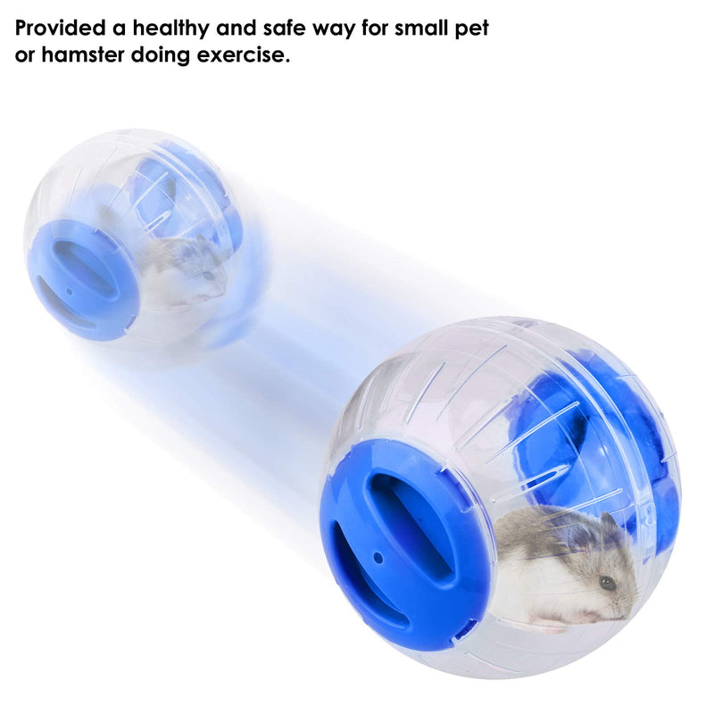 Felenny Hamster Exercise Ball Mini Fashion Plastic Running Toy Small Pet Jogging Training Activity Ball Toy for Hamster Gerbil Blue - PawsPlanet Australia