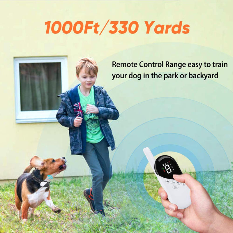 [Australia] - Dog Training Collar with Remote - Dog Shock Collar w/3 Training Modes, Beep, Vibration and Shock, 100% Waterproof Training Collar - Up to 1000Ft Range Remote - Suitable for Small, Medium or Large Dogs For Two Dogs 