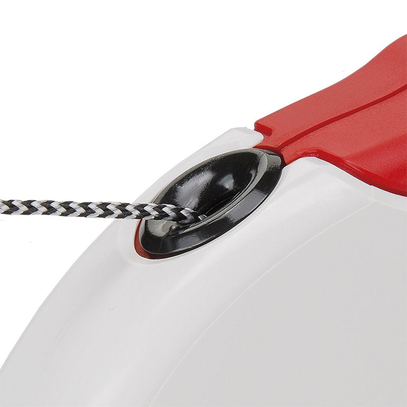 Ferplast dog leash large dogs retractable leash dogs AMIGO CORD LONG, extendable cord strap, 7 m, max. 20 kg, red red-white - PawsPlanet Australia