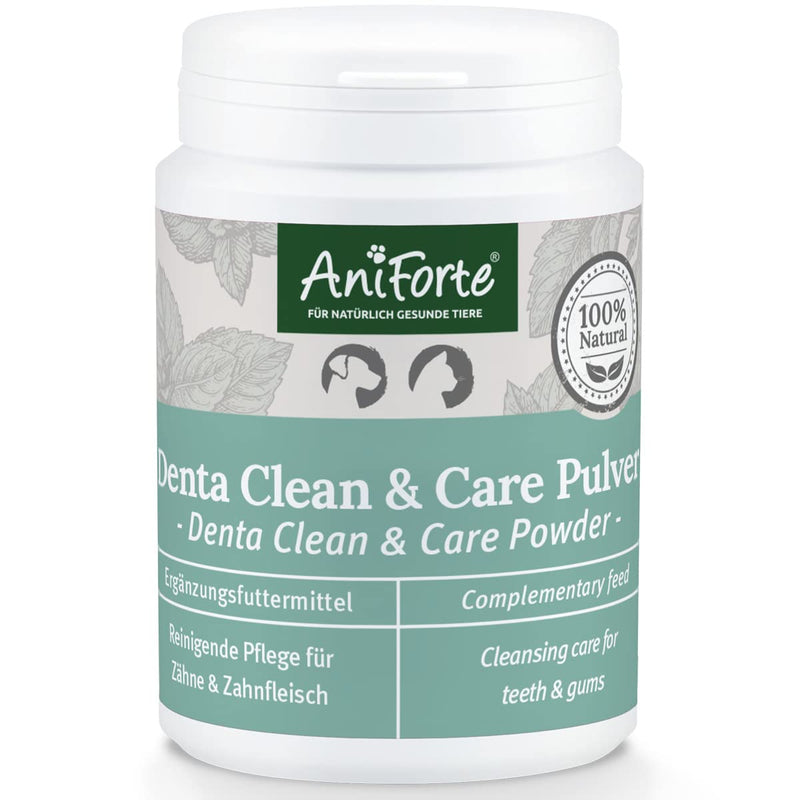 AniForte Denta Clean & Care dental care powder for dogs & cats 150g - effective & natural teeth cleaning, against bad breath, tartar remover for oral hygiene - PawsPlanet Australia