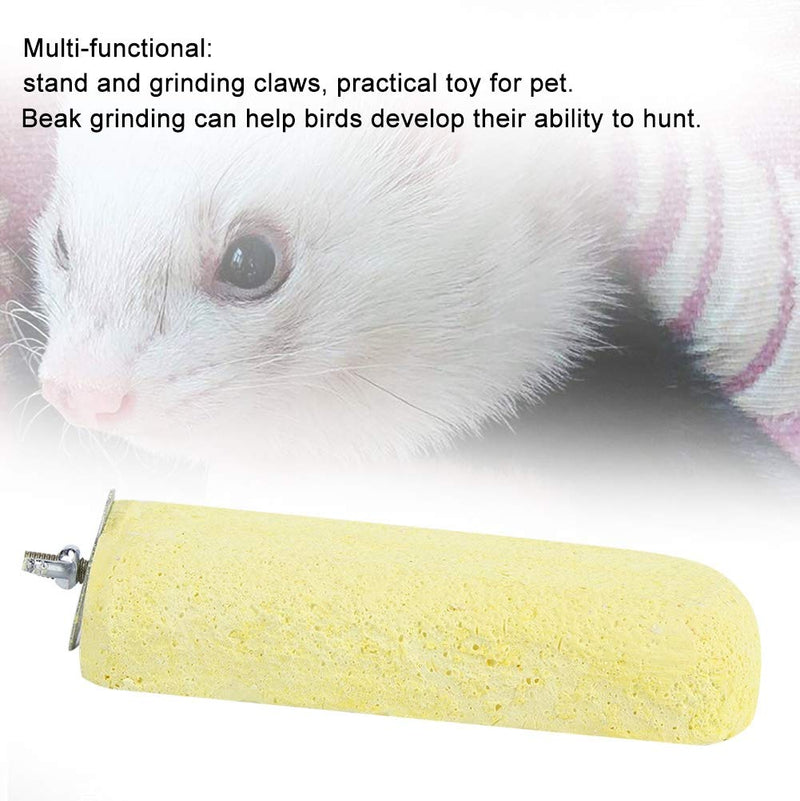 Parrot Perch Natural Calcium Bird Grinding Teeth Stone Chew Toy for Macaw African Grey Eclectus Cockatoo Parakeet Cockatiel Conure Cage Perch Stand Platform - PawsPlanet Australia