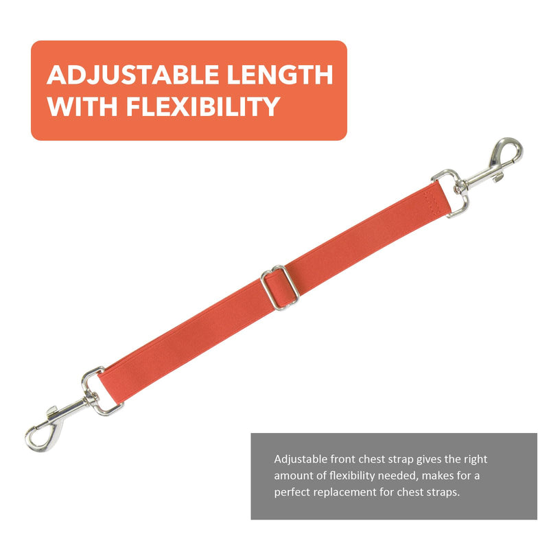 Harrison Howard Essential Fully Elastic Replacement Leg Straps Orange Small S - PawsPlanet Australia