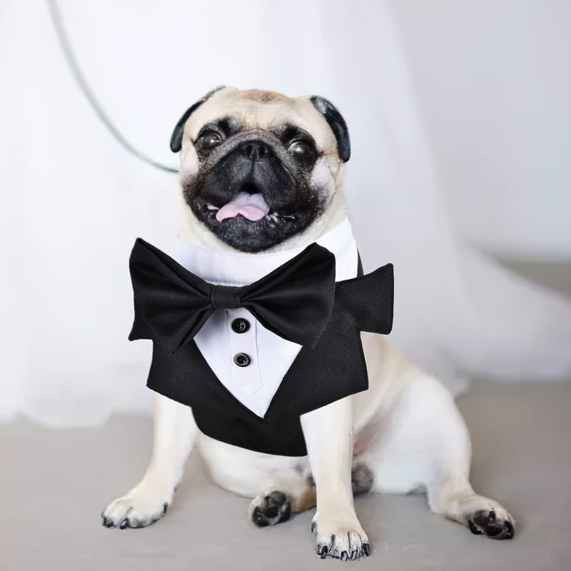 Dog Tuxedo Wedding, Formal Dog Wedding Harness, Dogs Tuxedo Wedding Party Suit, No-Pull Pet Harness, Dog Prince Birthday Wedding Harness for Medium Large Dogs (Large, Harness) - PawsPlanet Australia