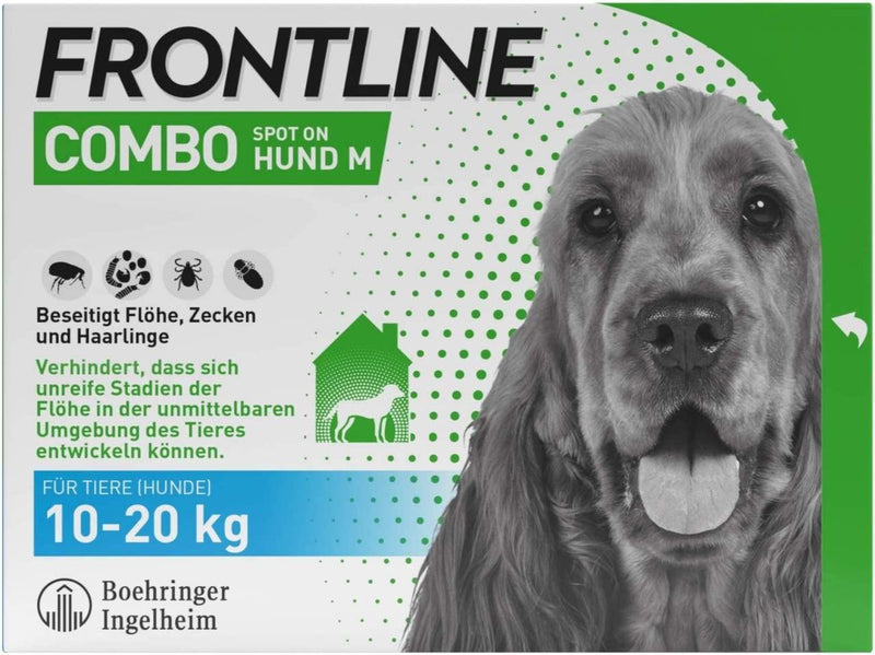 Frontline Combo Spot on Dog M 10-20 kg 3 pipettes - PawsPlanet Australia
