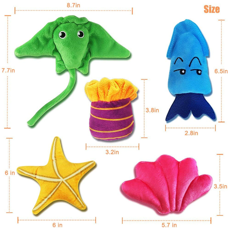 AWOOF Cat Toys Catnip Cat Chew Toys Plush Interactive Cute Cat Entertaining Toys for Cat Playing Chewing Grinding Claw and Teeth Cleaning - PawsPlanet Australia