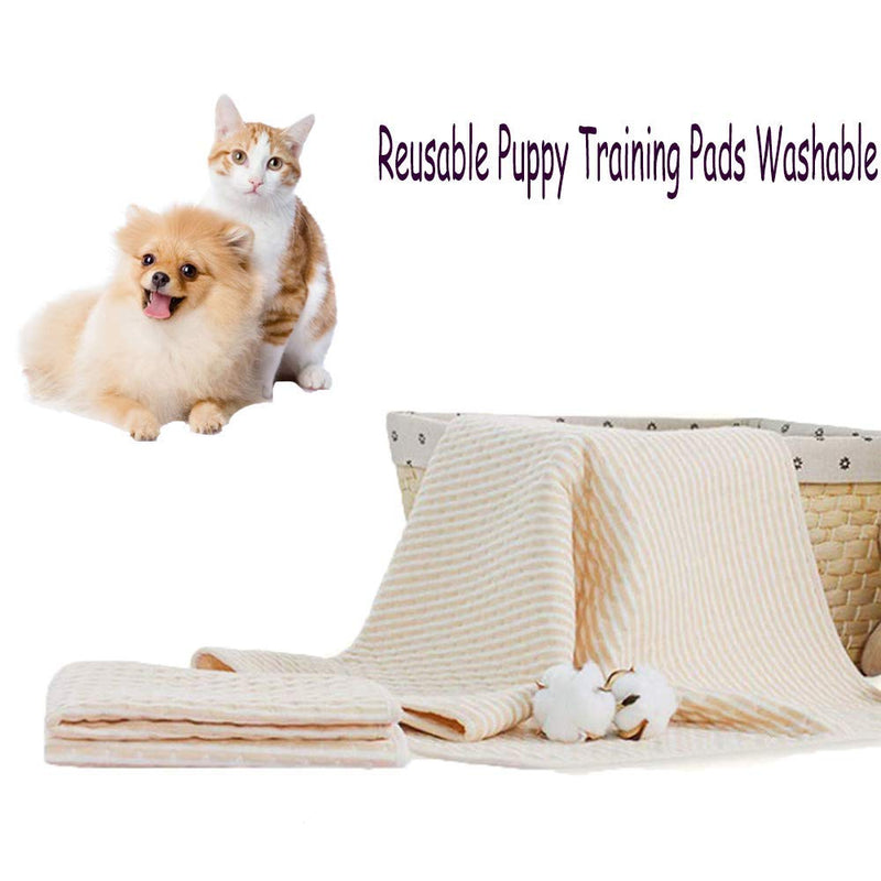 YANGWX Washable Puppy Training Pads Reusable, Washable Dog Pee Pads, Washable Dog Puppy Training Pee Pads Reusable, Puppy Rabbit Wee Whelping Pad for Indoor Outdoor Car Travel - 50x70cm - PawsPlanet Australia