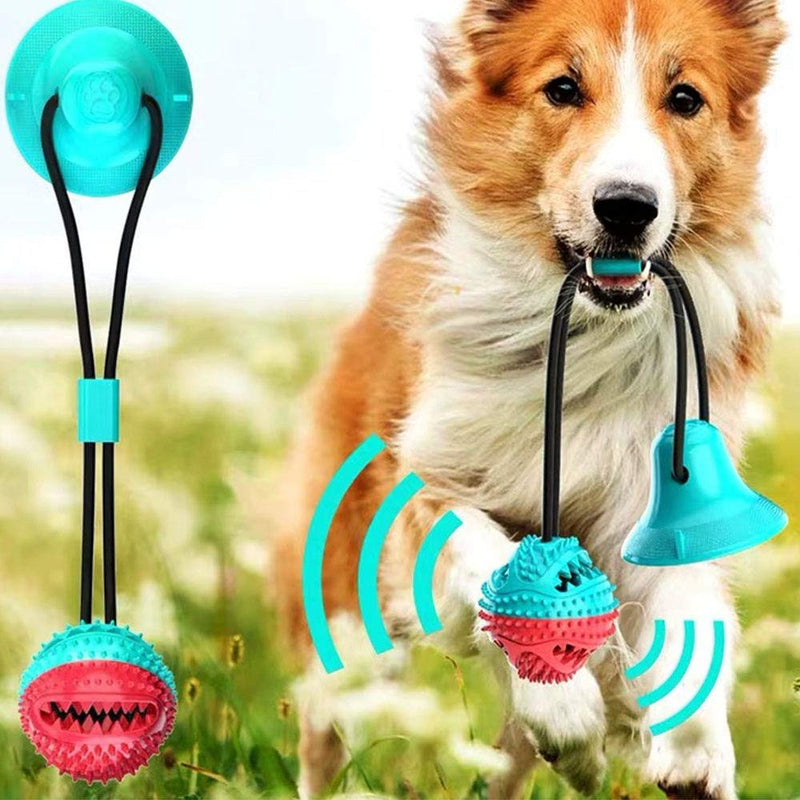 Amasawa Multifunction Pet Molar Bite Toy,Suction Cup Dog Toy,Dog Toothbrush Toy, Durable Dog Tug Rope Ball Toy With Suction Cup Molar Chew Toy Cleaning Teeth For Pet Dog Puppy - PawsPlanet Australia