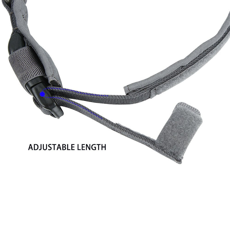 [Australia] - EXCELLENT ELITE SPANKER Puppy Collar Military Dog Collar Adjustable Quick Release Nylon Dog Collar for Small Medium Dog Soft Padded Dog Collar M Size-Adjustable(15.4"-19.3") Grey 