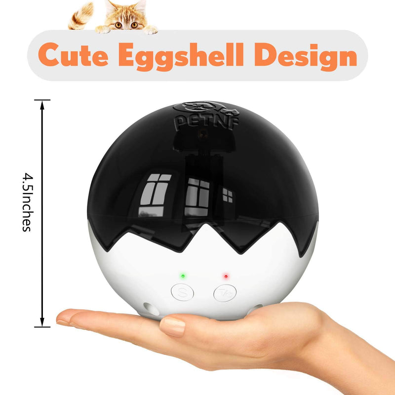 2021 Newest Cat Laser Toy,3 in 1 Interactive Tumbler Ball,Laser and Feather Toys for Pet Automatic Kitten Chaser Toy Indoor,Electronic Real Mice Sound,3 Speeds,3 Timers,Irregular Circle,Rechargeable - PawsPlanet Australia