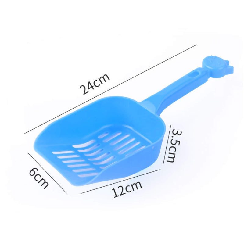 4pcs Hollow Out Cat Litter Shovel Candy Color Pet Cleaner Spoon Tool for Cat Dog Poop Easy to Clean Hollow Cleaning Tool With Strong Plastic Easy Handle - PawsPlanet Australia