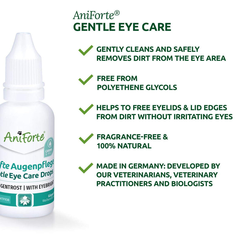 Eye Care Fluid for Dogs and Cats 30ml - 100% Natural Eye Drops fluid, Eye-Care and Tear Stain Remover - PawsPlanet Australia