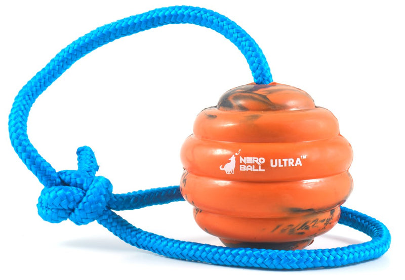 [Australia] - Nero Ball Ultra TM - Dog Training Ball On A Rope - Exercise and Reward Toy for Dogs 