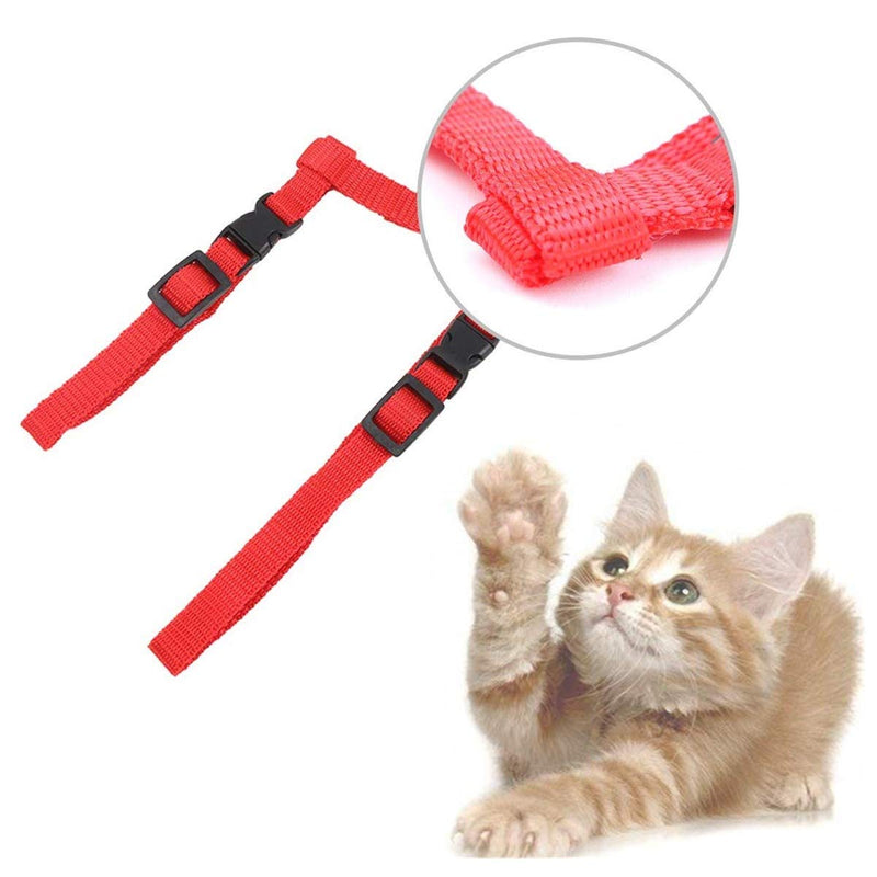N\A 2 Pieces Kitten Harness with Leash Adjustable Cat Harness Nylon Strap Belt Leash for Kitten Rabbits Puppy Walking - PawsPlanet Australia