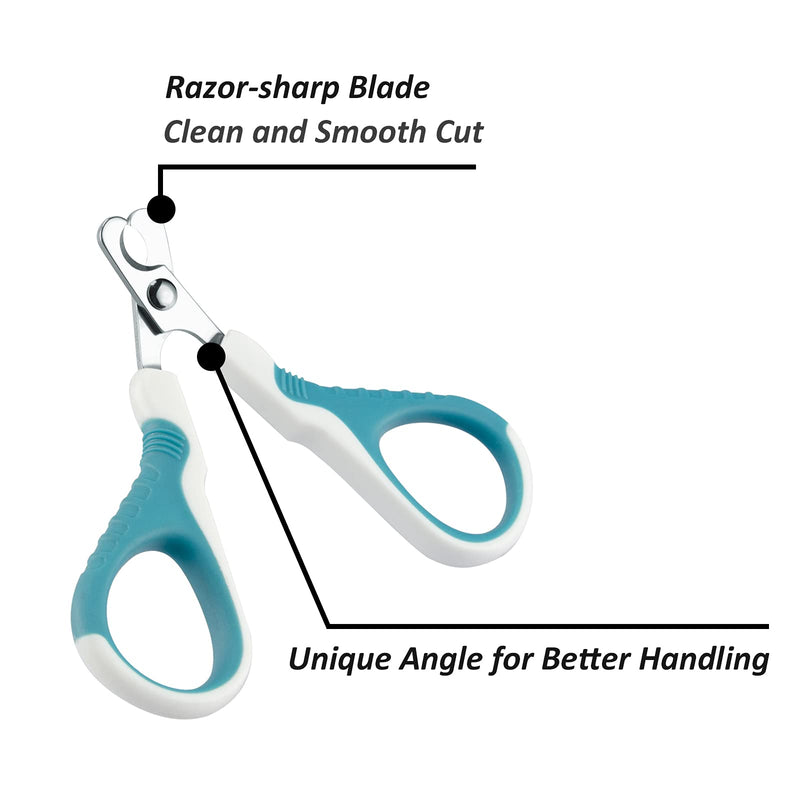 JAKI Cat Nail Clipper, Claw Trimmer with Razor Sharp Trimmers, Pet Nail Clipper with Anti-Slip Handle, Cat Claw Trimmers for Small Dogs and Cats, Sharp and Safe - PawsPlanet Australia